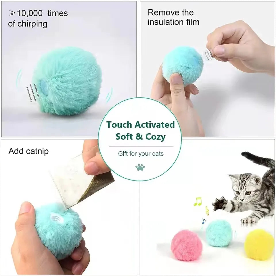 Cats Interactive Plush Balls