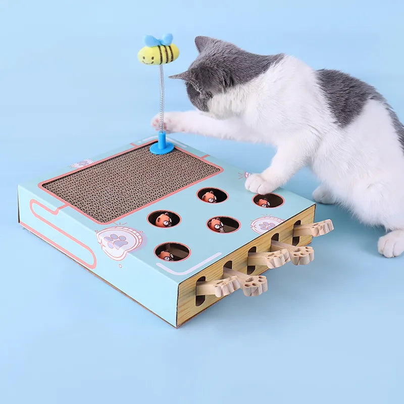 Teasing Interactive Hunting Toy with Scratch Surface